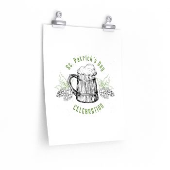 Wall Art Posters Prints - St Patricks Day Celebration Beer Stein