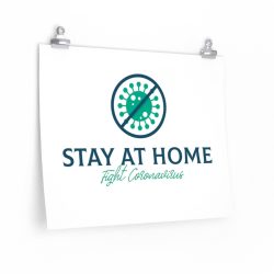 Wall Art Posters Prints - Stay at Home Fight Coronavirus