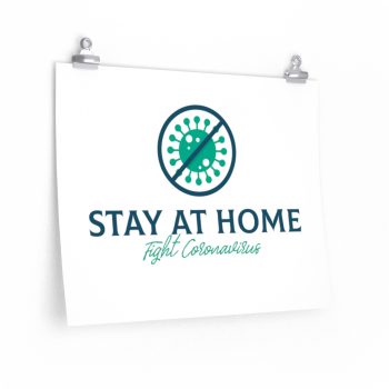 Wall Art Posters Prints - Stay at Home Fight Coronavirus