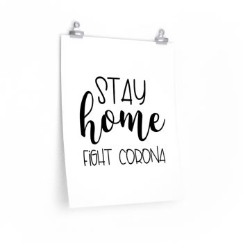 Wall Art Posters Prints - Stay Home Fight Coronavirus