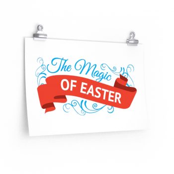 Wall Art Posters Prints - The Magic of Easter – Red Blue