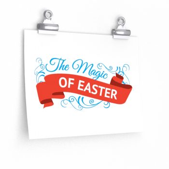 Wall Art Posters Prints - The Magic of Easter – Red Blue