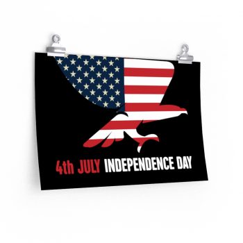 Wall Art Posters Prints - USA 4th July Independence Day American Eagle Flag