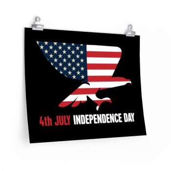 Wall Art Posters Prints - USA 4th July Independence Day American Eagle Flag