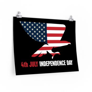 Wall Art Posters Prints - USA 4th July Independence Day American Eagle Flag