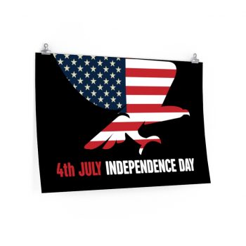 Wall Art Posters Prints - USA 4th July Independence Day American Eagle Flag