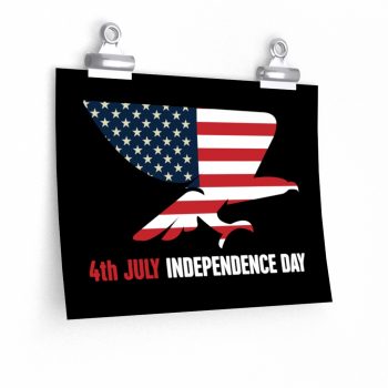 Wall Art Posters Prints - USA 4th July Independence Day American Eagle Flag