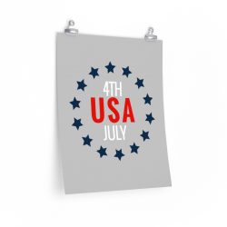 Wall Art Posters Prints - USA 4th of July Circle of Stars