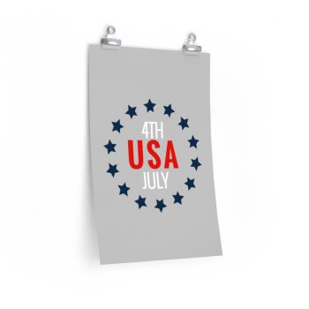 Wall Art Posters Prints - USA 4th of July Circle of Stars