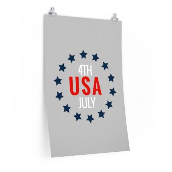 Wall Art Posters Prints - USA 4th of July Circle of Stars