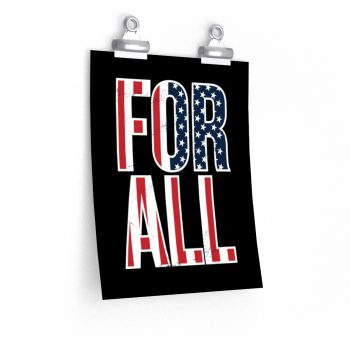 Wall Art Posters Prints - USA Flag For All America