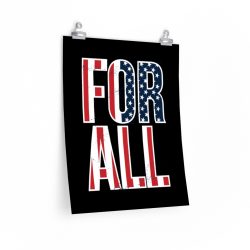 Wall Art Posters Prints - USA Flag For All America