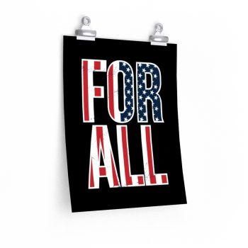 Wall Art Posters Prints - USA Flag For All America