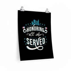 Wall Art Posters Prints - Veterans Day Honoring All Who Served