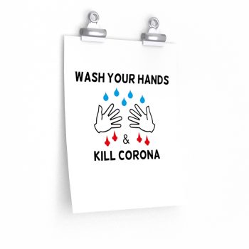 Wall Art Posters Prints - Wash Your Hands Kill Coronavirus