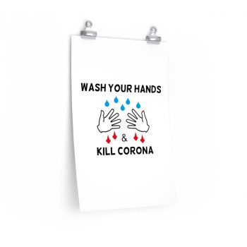 Wall Art Posters Prints - Wash Your Hands Kill Coronavirus