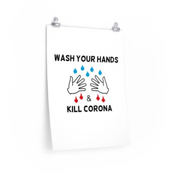 Wall Art Posters Prints - Wash Your Hands Kill Coronavirus