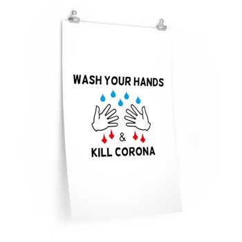 Wall Art Posters Prints - Wash Your Hands Kill Coronavirus