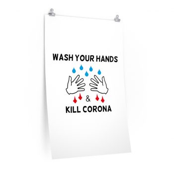 Wall Art Posters Prints - Wash Your Hands Kill Coronavirus