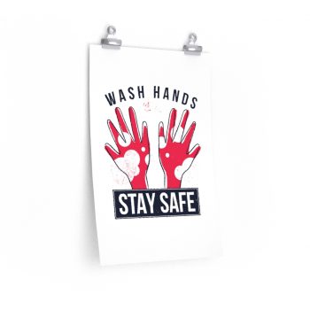 Wall Art Posters Prints - Wash Your Hands Stay Safe Coronavirus Covid 19