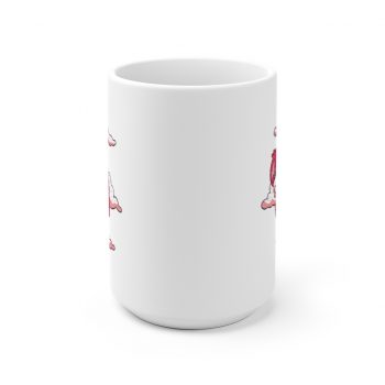 White Coffee Mug - Baby Sloth Sleeping Pink