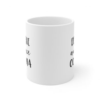 White Coffee Mug - Be Brave and Face Coronavirus