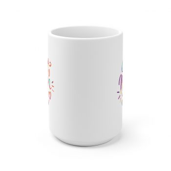 White Coffee Mug - Best Mom Ever Colorful