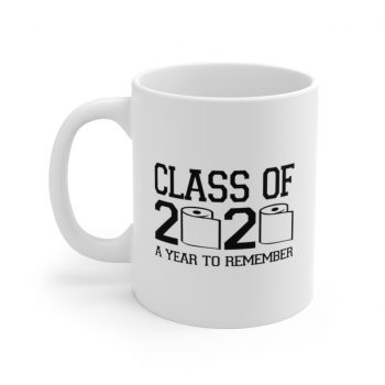 White Coffee Mug - Class of 2020 A Year to Remember