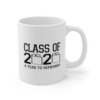 White Coffee Mug - Class of 2020 A Year to Remember