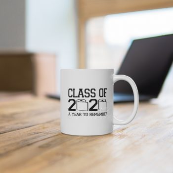 White Coffee Mug - Class of 2020 A Year to Remember