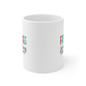 White Coffee Mug - Free Hugs Just Kidding Don't Touch Me