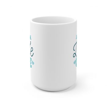 White Coffee Mug - Hello Little One Blue