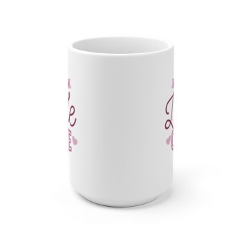 White Coffee Mug - Hello Little One Pink