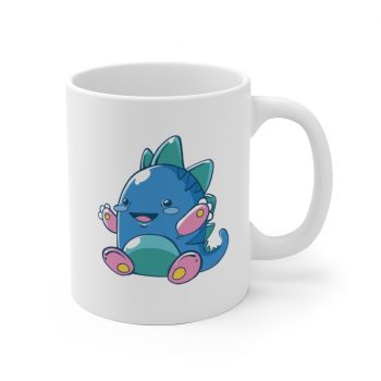 White Coffee Mug - Little Baby Dragon