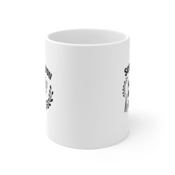 White Coffee Mug - Sending you a Socially Distanced Hug