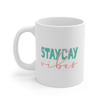 White Coffee Mug - Staycay Vibes