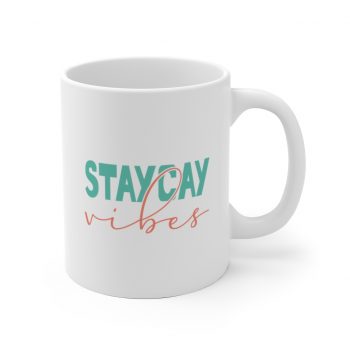 White Coffee Mug - Staycay Vibes