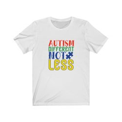 Adult Short Sleeve Tee T-Shirt Unisex - Autism Different Not Less