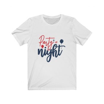 Adult Short Sleeve Tee T-Shirt Unisex - Party Night 4th of July