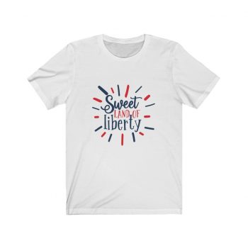 Adult Short Sleeve Tee T-Shirt Unisex - Sweet Land of Liberty 4th of July
