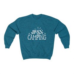 Adult Sweatshirt Unisex Heavy Blend - Busy Camping