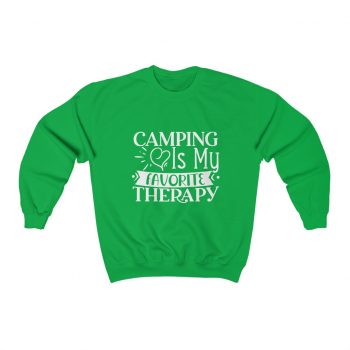 Adult Sweatshirt Unisex Heavy Blend - Camping is my Favorite Therapy