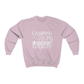 Adult Sweatshirt Unisex Heavy Blend - Camping is my Favorite Therapy