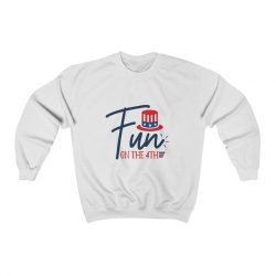 Adult Sweatshirt Unisex Heavy Blend - Fun on the 4th of July Stars Stripes Hat