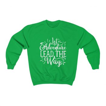 Adult Sweatshirt Unisex Heavy Blend - Let Adventure Lead the Way