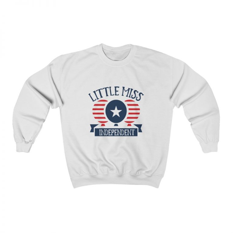 Adult Sweatshirt Unisex Heavy Blend - Little Miss Independent 4th of July