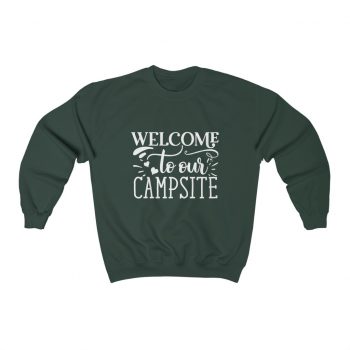 Adult Sweatshirt Unisex Heavy Blend - Welcome to Our Campsite