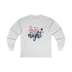 Adult Ultra Cotton Long Sleeve Tee - Party Night 4th of July
