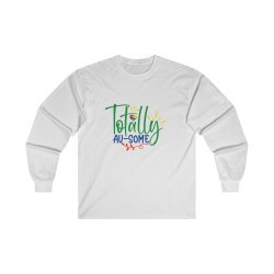 Adult Ultra Cotton Long Sleeve Tee - Totally Au Some Autism