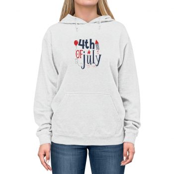 Adult Unisex Hoodie - 4th of July Fireworks Balloon